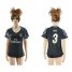 Womens Real Madrid #3 Pepe Sec Away Soccer Club Jersey