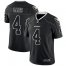 Nike Las Vegas Raiders #4 Derek Carr Lights Out Black Mens Stitched NFL Limited Rush Jersey