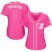 Baltimore Orioles #5 Brooks Robinson Pink Fashion Womens Stitched MLB Jersey