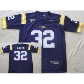 LSU Tigers 32 Martin Purple College Football Jersey