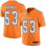 Nike Miami Dolphins #53 Kyle Van Noy Orange Mens Stitched NFL Limited Rush Jersey