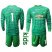 Manchester United #1 De Gea Green Goalkeeper Long Sleeves Kid Soccer Club Jersey