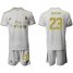 Real Madrid #23 Hazard White Home Soccer Club Jersey