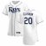 Tampa Bay Rays #20 Tyler Glasnow Mens Nike White Home 2020 Authentic Player MLB Jersey