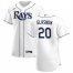 Tampa Bay Rays #20 Tyler Glasnow Mens Nike White Home 2020 Authentic Player MLB Jersey