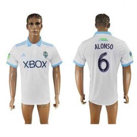 Seattle Sounders #6 Alonso Away Soccer Club Jersey