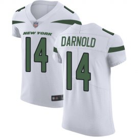 Nike New York Jets #14 Sam Darnold White Mens Stitched NFL Vapor Untouchable Elite Jersey