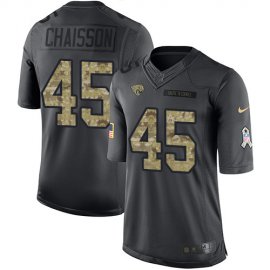 Nike Jacksonville Jaguars #45 KLavon Chaisson Black Mens Stitched NFL Limited 2016 Salute to Service Jersey