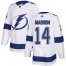 Adidas Tampa Bay Lightning #14 Pat Maroon White Road Authentic Stitched NHL Jersey