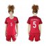 Womens Portugal #5 Guerreiro Home Soccer Country Jersey