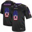 Nike Baltimore Ravens #8 Lamar Jackson Black Mens Stitched NFL Elite USA Flag Fashion Jersey
