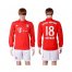 Bayern Munchen #18 Bernat Home Long Sleeves Soccer Club Jersey