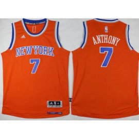 Youth New York Knicks 7 Carmelo Anthony Orange Revolution 30 Swingman NBA Jerseys