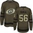 Adidas Carolina Hurricanes #56 Erik Haula Green Salute to Service Stitched Youth NHL Jersey