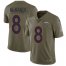 Nike Denver Broncos #8 Brandon McManus Olive Mens Stitched NFL Limited 2017 Salute to Service Jersey
