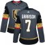 Adidas Vegas Golden Knights #7 Jason Garrison Grey Home Authentic Womens Stitched NHL Jersey