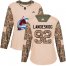 Adidas Colorado Avalanche #92 Gabriel Landeskog Camo Authentic 2017 Veterans Day Womens Stitched NHL Jersey
