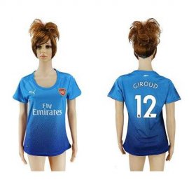 Womens Arsenal #12 Giroud Away Soccer Club Jersey