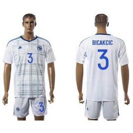 Bosnia Herzegovina #3 Bicakcic Away Soccer Country Jersey