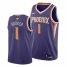 Nike Phoenix Suns #1 Devin Booker Mens 2021 NBA Finals Bound Swingman Icon Edition Jersey Purple Mens