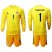 Argentina #1 Caballero Yellow Long Sleeves Goalkeeper Soccer Country Jersey