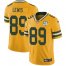 Nike Green Bay Packers #89 Marcedes Lewis Yellow Mens 100th Season Stitched NFL Limited Rush Jersey