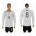 Germany #8 Ozil White Home Long Sleeves Soccer Country Jersey