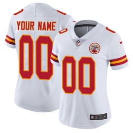 Nike Kansas City Chiefs Customized White Stitched Vapor Untouchable Limited Womens NFL Jersey