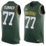 Nike Green Bay Packers #77 Billy Turner Green Team Color Mens Stitched NFL Limited Tank Top Jersey