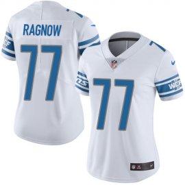 Nike Detroit Lions #77 Frank Ragnow White Womens Stitched NFL Vapor Untouchable Limited Jersey
