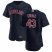 Cleveland Indians #43 Aaron Civale Mens Nike Navy Alternate 2020 Authentic Player MLB Jersey
