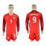 USA #9 Johannsson Away Long Sleeves Soccer Country Jersey