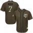 Minnesota Twins #7 Joe Mauer Green Salute to Service Stitched Youth MLB Jersey