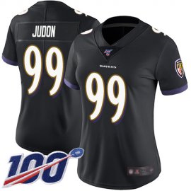 Nike Baltimore Ravens #99 Matthew Judon Black Alternate Womens Stitched NFL 100th Season Vapor Untouchable Limited Jersey