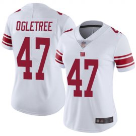 Nike New York Giants #47 Alec Ogletree White Womens Stitched NFL Vapor Untouchable Limited Jersey