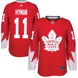 Adidas Toronto Maple Leafs #11 Zach Hyman Red Team Canada Authentic Stitched NHL Jersey