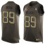 Nike Chicago Bears #89 Mike Ditka Green Mens Stitched NFL Limited Salute To Service Tank Top Jersey