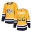 Adidas Nashville Predators #92 Ryan Johansen Yellow Home Authentic Drift Fashion Stitched NHL Jersey