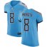 Nike Tennessee Titans #8 Marcus Mariota Light Blue Alternate Mens Stitched NFL Vapor Untouchable Elite Jersey