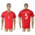 Portugal #5 Guerreiro Home Soccer Country Jersey