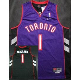 Toronto Rapters 1 Tracy McGrady Purple Black NBA Jerseys Cheap