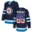 Adidas Winnipeg Jets #85 Mathieu Perreault Navy Blue Home Authentic USA Flag Stitched NHL Jersey