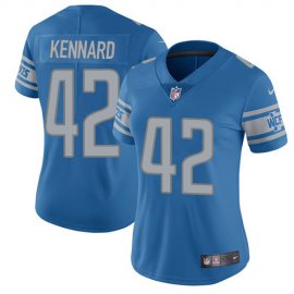 Nike Detroit Lions #42 Devon Kennard Light Blue Team Color Womens Stitched NFL Vapor Untouchable Limited Jersey