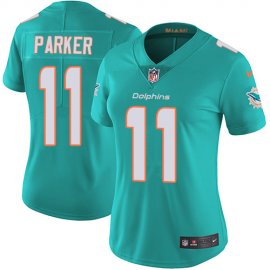 Nike Miami Dolphins #11 DeVante Parker Aqua Green Team Color Womens Stitched NFL Vapor Untouchable Limited Jersey