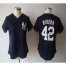 New York Yankees #42 Mariano Rivera Navy Blue Womens Fashion Stitched MLB Jersey