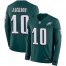 Nike Philadelphia Eagles #10 DeSean Jackson Midnight Green Team Color Mens Stitched NFL Limited Therma Long Sleeve Jersey