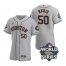 Astros 50 Hector Neris Gray Nike 2022 World Series Flexbase Jersey