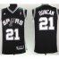 Revolution 30 San Antonio Spurs 21 Duncan Black Swingman Jersey Cheap
