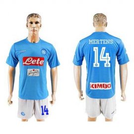 Naples #14 Mertens Blue Home Soccer Club Jersey