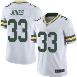 Nike Green Bay Packers #33 Aaron Jones White Youth Stitched NFL Vapor Untouchable Limited Jersey